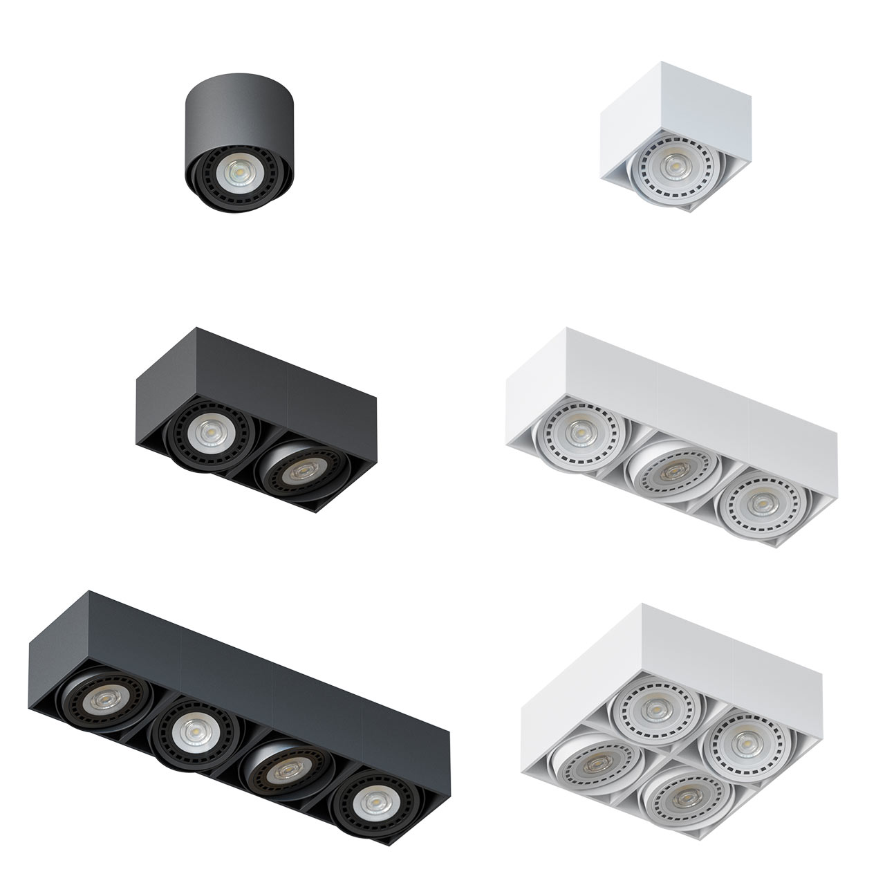 oświetlenie Cleoni TITO lampa stropowy LED punktowe oświetlenie sufitowe